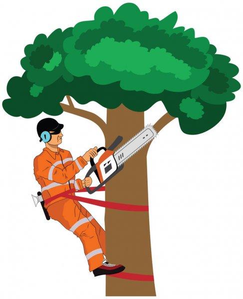 Depositphotos 139686396 stock illustration wood cutter vector illustration